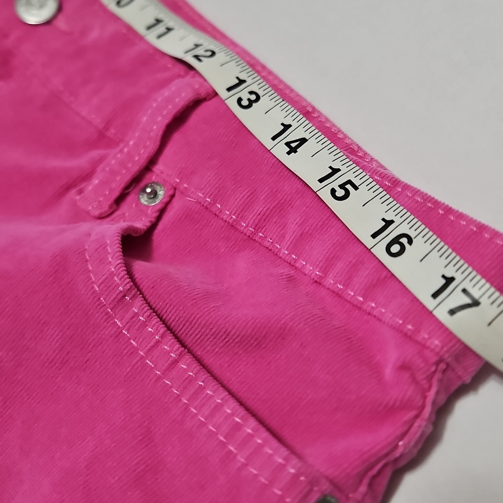 Crown & IVY Bright Pink Women's High Rise Flare Corduroy Pants Size 14 - Picture 5 of 11